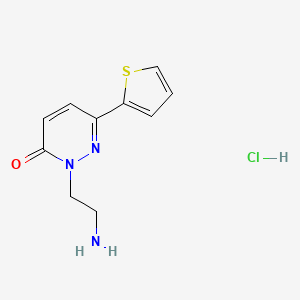 2-(2-Amino-ethyl)-6-thiophen-2-yl-2H-pyridazin-3-one hydrochloride