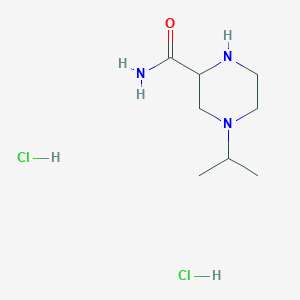 molecular formula C8H19Cl2N3O B1402474 4-Isopropylpiperazine-2-carboxamide dihydrochloride CAS No. 1361111-59-2