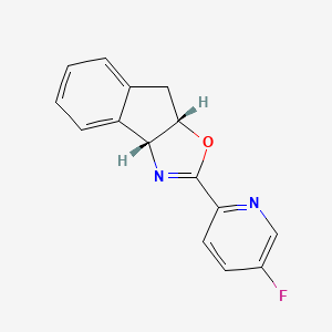 molecular formula C15H11FN2O B14024754 (3aR,8aS)-2-(5-Fluoropyridin-2-yl)-3a,8a-dihydro-8H-indeno[1,2-d]oxazole 