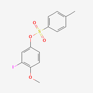 molecular formula C14H13IO4S B14024757 3-Iodo-4-methoxyphenyl 4-methylbenzene-1-sulfonate 