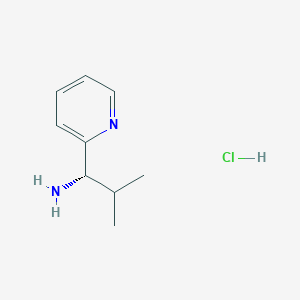 (S)-2-Methyl-1-(pyridin-2-yl)propan-1-amine HCl