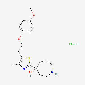 4-{5-[2-(4-Methoxy-phenoxy)-ethyl]-4-methyl-thiazol-2-yl}-azepan-4-ol hydrochloride