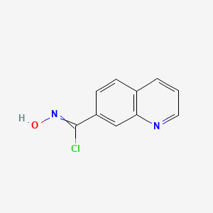 (Z)-N-Hydroxyquinoline-7-carbonimidoyl chloride