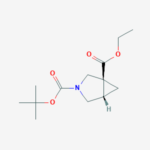 (1S,5S)-3-tert-Butyl 1-ethyl 3-azabicyclo[3.1.0]hexane-1,3-dicarboxylate