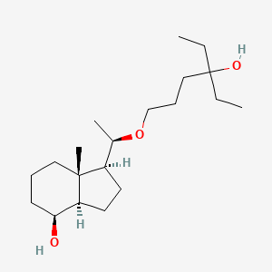 (1S,3aR,4S,7aS)-1-((R)-1-((4-Ethyl-4-hydroxyhexyl)oxy)ethyl)-7a-methyloctahydro-1H-inden-4-ol