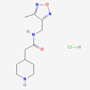 N-(4-Methyl-furazan-3-ylmethyl)-2-piperidin-4-yl-acetamide hydrochloride