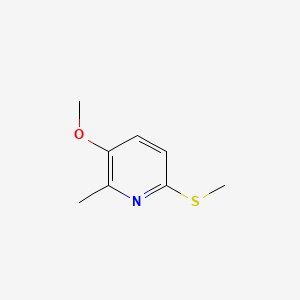 3-Methoxy-2-methyl-6-(methylthio)pyridine