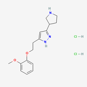 5-[2-(2-Methoxy-phenoxy)-ethyl]-3-pyrrolidin-3-yl-1H-pyrazole dihydrochloride