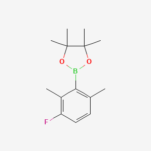 molecular formula C14H20BFO2 B14024865 2-(3-Fluoro-2,6-dimethylphenyl)-4,4,5,5-tetramethyl-1,3,2-dioxaborolane 