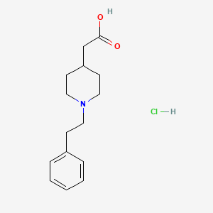 (1-Phenethyl-piperidin-4-yl)-acetic acid hydrochloride