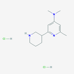 Dimethyl-(6-methyl-1',2',3',4',5',6'-hexahydro-[2,3']bipyridinyl-4-yl)-amine dihydrochloride
