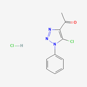 1-(5-Chloro-1-phenyl-1H-[1,2,3]triazol-4-yl)-ethanone hydrochloride