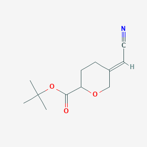 (E)-tert-butyl 5-(cyanomethylene)tetrahydro-2H-pyran-2-carboxylate