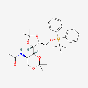 N-[(4R,5R)-4-[(4S,5R)-5-[[tert-butyl(diphenyl)silyl]oxymethyl]-2,2-dimethyl-1,3-dioxolan-4-yl]-2,2-dimethyl-1,3-dioxan-5-yl]acetamide