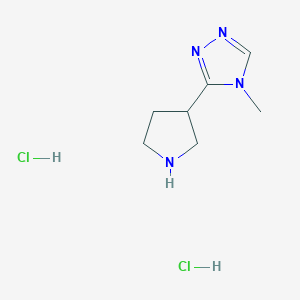 4-Methyl-3-(pyrrolidin-3-yl)-4H-1,2,4-triazole dihydrochloride