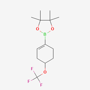 4,4,5,5-Tetramethyl-2-[4-(trifluoromethoxy)cyclohex-1-en-1-yl]-1,3,2-dioxaborolane