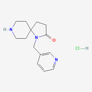 1-(Pyridin-3-ylmethyl)-1,8-diazaspiro[4.5]decan-2-one hydrochloride