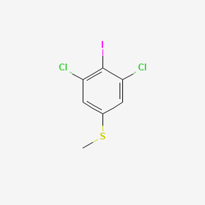 molecular formula C7H5Cl2IS B14025028 (3,5-Dichloro-4-iodophenyl)(methyl)sulfane 