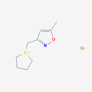 1-((5-Methylisoxazol-3-YL)methyl)tetrahydro-1H-thiophen-1-ium bromide