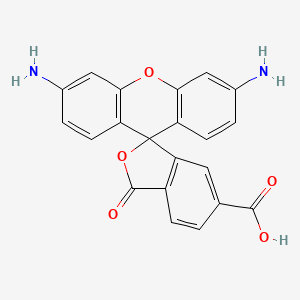 molecular formula C21H14N2O5 B14025035 3',6'-diamino-3-oxo-3H-spiro[isobenzofuran-1,9'-xanthene]-6-carboxylic acid 