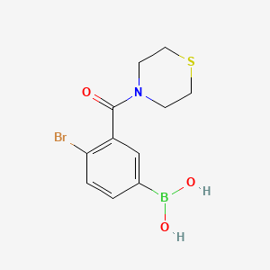 (4-Bromo-3-(thiomorpholine-4-carbonyl)phenyl)boronic acid