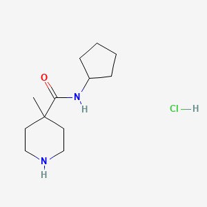 N-cyclopentyl-4-methylpiperidine-4-carboxamide hydrochloride