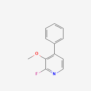 molecular formula C12H10FNO B14025052 2-Fluoro-3-methoxy-4-phenylpyridine 