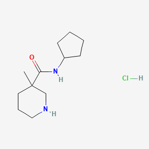 N-cyclopentyl-3-methylpiperidine-3-carboxamide hydrochloride