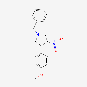 1-Benzyl-3-(4-methoxyphenyl)-4-nitropyrrolidine