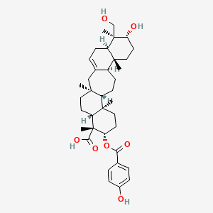 3beta-(4-Hydroxybenzoyloxy)-21beta,29-dihydroxyserrat-14-en-24-oic acid