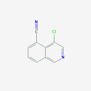 molecular formula C10H5ClN2 B14025075 4-Chloroisoquinoline-5-carbonitrile 