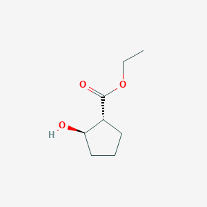 2-Hydroxy-cyclopentanecarboxylic acid ethyl ester, trans