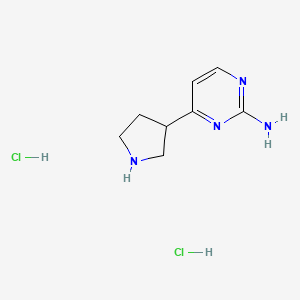 4-(Pyrrolidin-3-yl)pyrimidin-2-amine dihydrochloride
