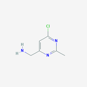 (6-Chloro-2-methylpyrimidin-4-YL)methanamine