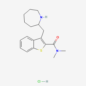 3-Azepan-2-ylmethyl-benzo[b]thiophene-2-carboxylic aciddimethylamide hydrochloride