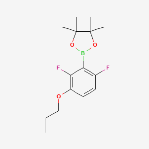 2-(2,6-Difluoro-3-propoxyphenyl)-4,4,5,5-tetramethyl-1,3,2-dioxaborolane