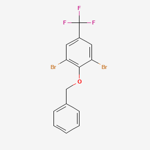 2-(Benzyloxy)-1,3-dibromo-5-(trifluoromethyl)benzene