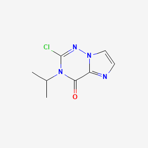 molecular formula C8H9ClN4O B14025149 2-Chloro-3-isopropyl-imidazo[2,1-F][1,2,4]triazin-4-one 