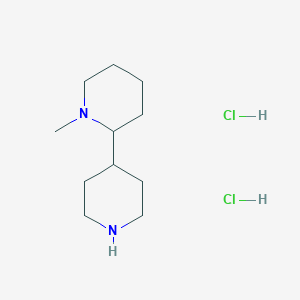 molecular formula C11H24Cl2N2 B1402515 1-Methyl-[2,4']bipiperidinyl dihydrochloride CAS No. 1361118-50-4