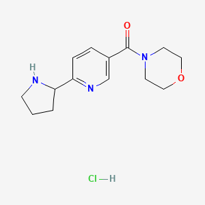 Morpholin-4-yl-(6-pyrrolidin-2-yl-pyridin-3-yl)-methanone hydrochloride