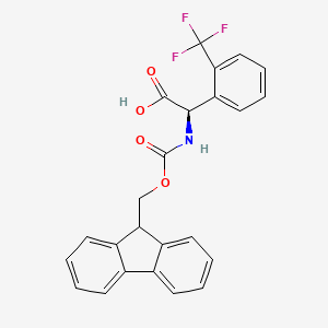 (R)-2-((((9H-Fluoren-9-yl)methoxy)carbonyl)amino)-2-(2-(trifluoromethyl)phenyl)acetic acid