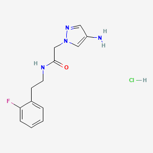2-(4-Amino-pyrazol-1-yl)-N-[2-(2-fluoro-phenyl)-ethyl]-acetamidehydrochloride