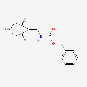 molecular formula C14H18N2O2 B14025206 Benzyl N-[[rel-(1R,5S,6R)-3-azabicyclo[3.1.0]hexan-6-YL]methyl]carbamate 