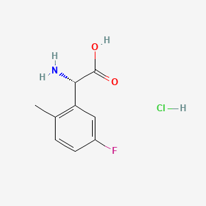 (S)-2-Amino-2-(5-fluoro-2-methylphenyl)acetic acid hydrochloride