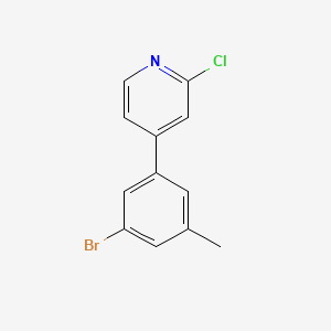 4-(3-Bromo-5-methylphenyl)-2-chloropyridine