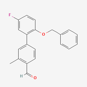 2'-(Benzyloxy)-5'-fluoro-3-methyl-[1,1'-biphenyl]-4-carbaldehyde