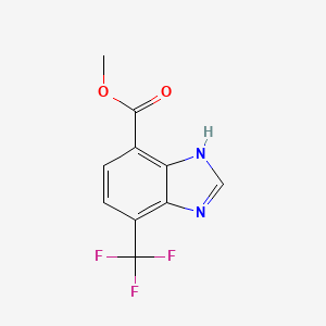 Methyl 4-(trifluoromethyl)-1H-benzo[D]imidazole-7-carboxylate