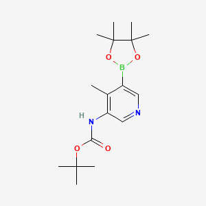 tert-Butyl (4-methyl-5-(4,4,5,5-tetramethyl-1,3,2-dioxaborolan-2-yl)pyridin-3-yl)carbamate