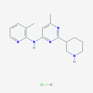 (6-Methyl-2-piperidin-3-yl-pyrimidin-4-yl)-(3-methyl-pyridin-2-yl)-aminehydrochloride