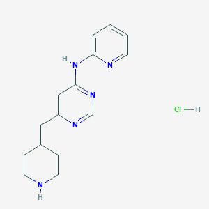(6-Piperidin-4-ylmethyl-pyrimidin-4-yl)-pyridin-2-yl-amine hydrochloride